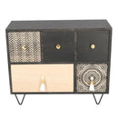 Portatutto in legno maori 1+4 cassetti rettangolare cm 33x12xh27,5