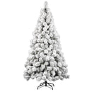 Albero di Natale Innevato Des Alpes 210 cm 468 Rami Super Folto Effetto Neve