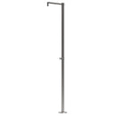 Doccia da Giardino ad Acqua Fredda in Acciaio Inox Soffione Stretto e C-Box Sined Monocolo  