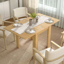 Tavolo da Pranzo Allungabile per 4-6 Persone 140x80x77,5 cm in Legno e Acciaio Color Legno      