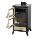 Stufa a Legna con Forno 15,3 KW 45x48,5xH91,5 cm Marzia Nera