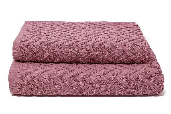 prezzo Set Spugna Asciugamani Ospite + Salvietta Sally ZigZag Vinaceo