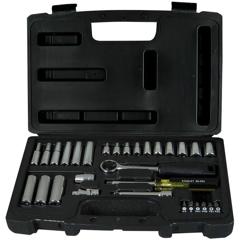 Set Chiavi a Bussola Cric + Cricchetto Bussole 1/4 - 1-94-651 Stanley