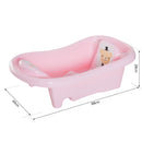 Vaschetta Bagnetto Neonati 30L in Plastica PP Rosa 88x49x28 cm 