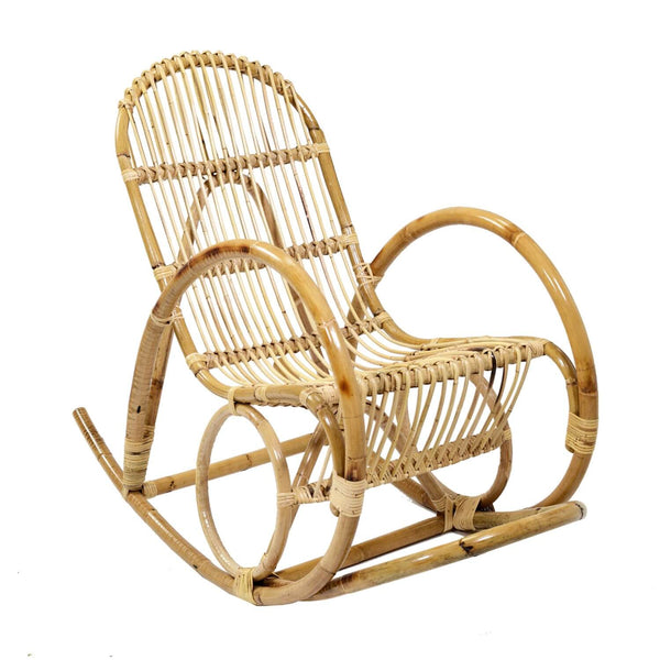 Dondolo da Giardino in Rattan 57x116H47/70/98cm Felipe Naturale acquista