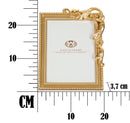 Cornice Fregis 19,5x3,7x25,5 cm in Poliresina e Vetro Oro