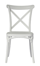 Sedia Impilabile da Giardino 47x55x90 cm in Polipropilene Bianca