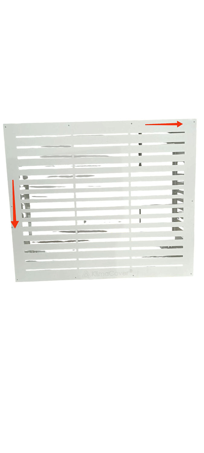 Copri Condizionatore 96x52x82 cm in Alluminio Classic L Bianco Seconda Scelta