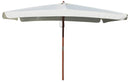 Ombrellone da Giardino 3x2 m Palo Ø48 mm in Legno e Poliestere Ecrù