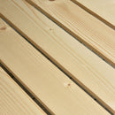 Letto per Orto Rialzato in Legno con Rotelle e Ripiano Inferiore 118x55x83 cm Legno Naturale