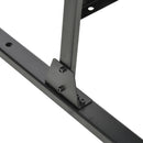 Paravento Separè da Esterno 122x45x198 cm con Motivi a Salice e 2 Piedini in Acciaio Nero