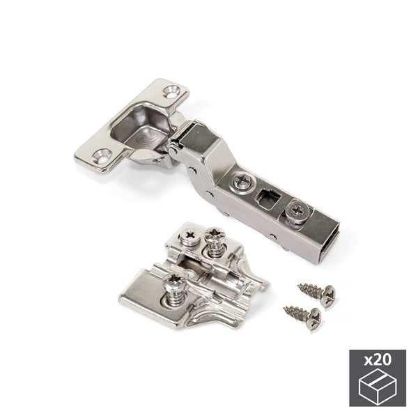 Cerniera a Scodellino 35 mm Collo Alto Chiusura Ammortizzata 100° Basette Euro 20 Pezzi Emuca online