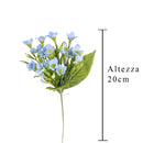 Set 6 Pick Non Ti Scordar di Me Artificiale Altezza 20 cm Blu