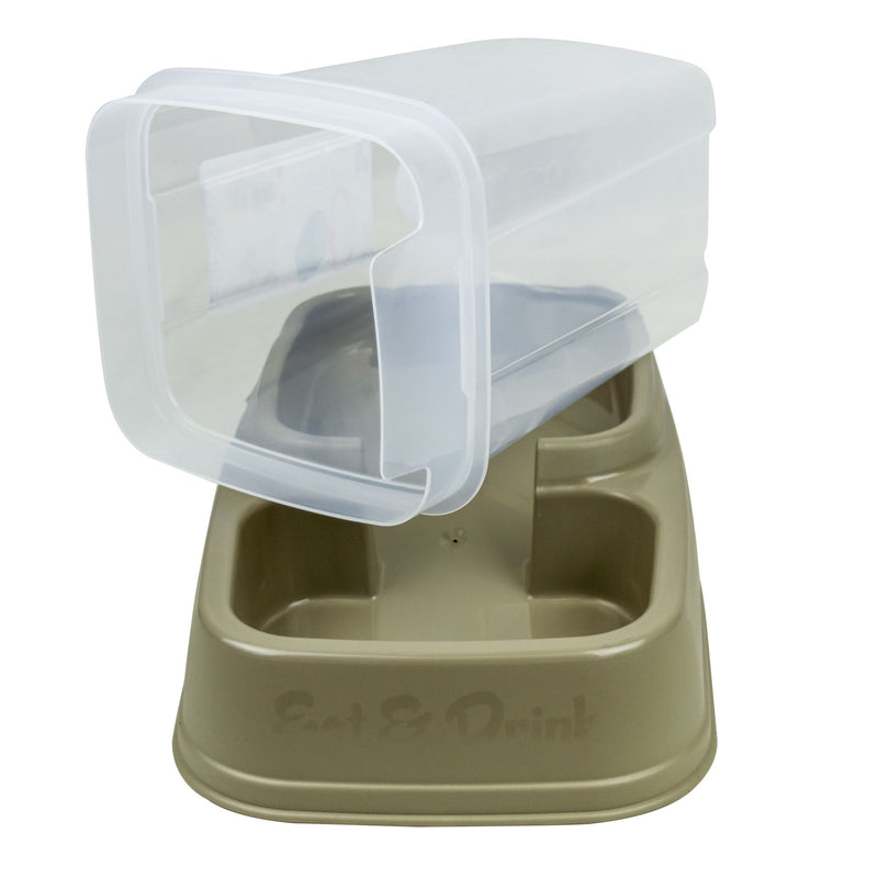 Dispenser automatico a caduta 2in1 per crocchette e acqua 8L