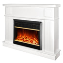 Camino Elettrico da Pavimento 95x120x30 cm Effetto Fiamma 1500W Olimpia & Mars Wenge