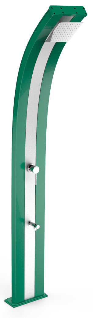 sconto Doccia da Giardino Miscelatore e Lavapiedi Arkema Dada Fascia Inox Verde Scuro