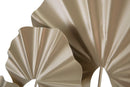 Pannello da Muro Round Leaf 59x3,9x62,75 cm in Ferro Oro
