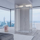 Box Doccia Angolare 1 Anta Scorrevole in Cristallo Trasparente 8mm H195 Bonussi Alina Varie Misure