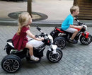 Moto Elettrica per Bambini 6V 3 Ruote Kidfun Bianca