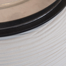 Camino a Bioetanolo Braciere da Pavimento Ø40xh54 cm per Interno ed Esterno Botticelli Bianco Perla