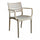 Poltrona Eveline 58,5x55,2x84 cm  in Polipropilene Tortora