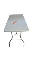 Tavolo Catering Rettangolare Fisso 183x76x74 cm Horeca Bianco Seconda Scelta