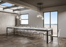 Tavolo Allungabile 160-420x90x77 cm Tecno Evolution Marmo