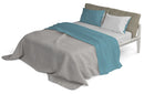 Set Lenzuola Sopra Sotto e Federe Doubleface Ottanio\/Grigio Chiaro