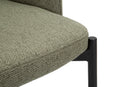 Set 2 Sedie Helsinki 51x80x53 cm in Tessuto Verde/Nero