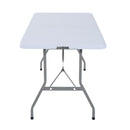 Tavolo da Campeggio Picnic Pieghevole Portatile Richiudibile in Valigia in PE 180x74x74 cm 