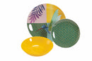 Servizio Piatti 18 Pezzi in Porcellana e Gres Multicolor Villa d'Este Home Tivoli Parrot Groove