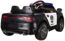 Macchina Elettrica Polizia per Bambini 12V Babyfun Police Nera