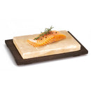 Piastra di Sale Rettangolare con Base Wengé Bisetti