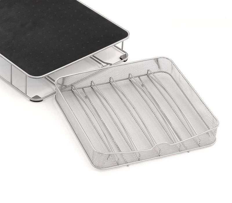 Cassetto Porta Capsule 31x29x6 cm 60 Posti in Metallo