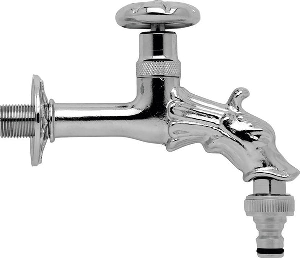 prezzo Rubinetto per Fontana da Giardino in Ottone Cromato con Attacco Rapido Morelli Rinascimento