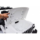 Macchina Elettrica per Bambini Fuoristrada Jeep Wrangler Rubicon 12V con Telecomando Bianco