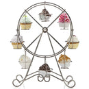 Alzata Stand Porta Cupcake Ruota Panoramica Alzatina 8 Posti Dolci Muffin Metall