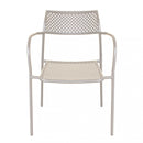 Sedia da Giardino Windsor Impilabile 56x56x78 h cm in Acciaio Tortora