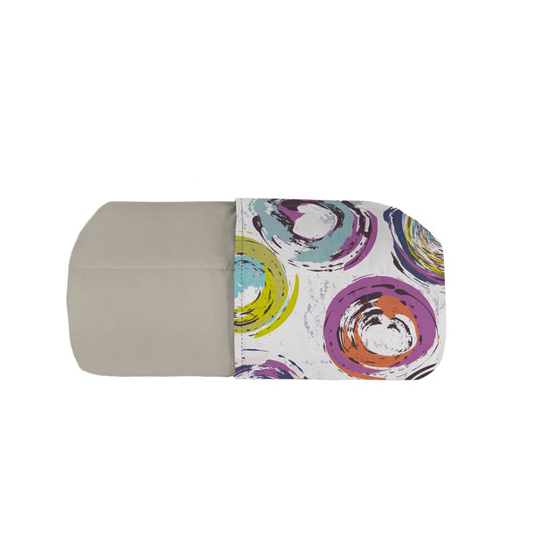 acquista Trapuntino Estivo in Microfibra 100 gr con Stampa Cerchi Astratti Basic Varie Misure