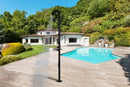 Doccia da Giardino 228,9x18x25 cm con Miscelatore e Doccetta Sined Alghero Nero satinato
