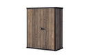 Armadio Porta Attrezzi da Esterno 1400L Keter Signature Vertical Shed in Resina Effetto Legno Noce      