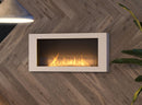Camino a Bioetanolo da Parete 120x56x16,5 cm Murall 1200 Bianco con Vetro