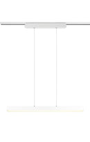 Lampada a Sospensione da Interno a led in Metallo Bianco Opaco