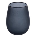 Set 6 Bicchieri Acqua Effetto Frosted Happy Hour Stones in Vetro VdE Tivoli 1996 Grigio