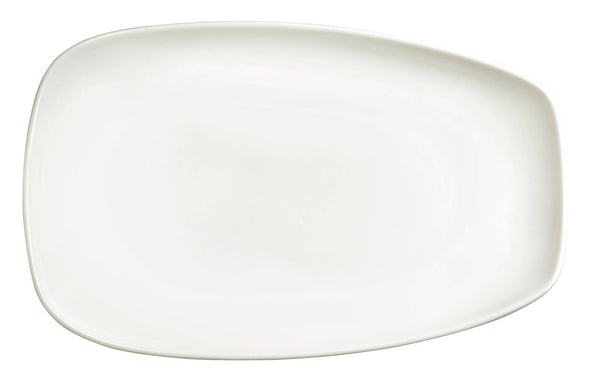 online Piatto Rettangolare Fondo 33,5x20,5x4 cm in Porcellana Allluminica Kaleidos Aluxina Bianco