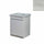 Mobile Lavatoio in Ceramica 2 Ante e Strofinatoio Integrato 60x60x86A cm Olmo Bianco
