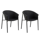 Set 2 Sedie 58x56xH79 cm in Tessuto Nari Grigio Scuro