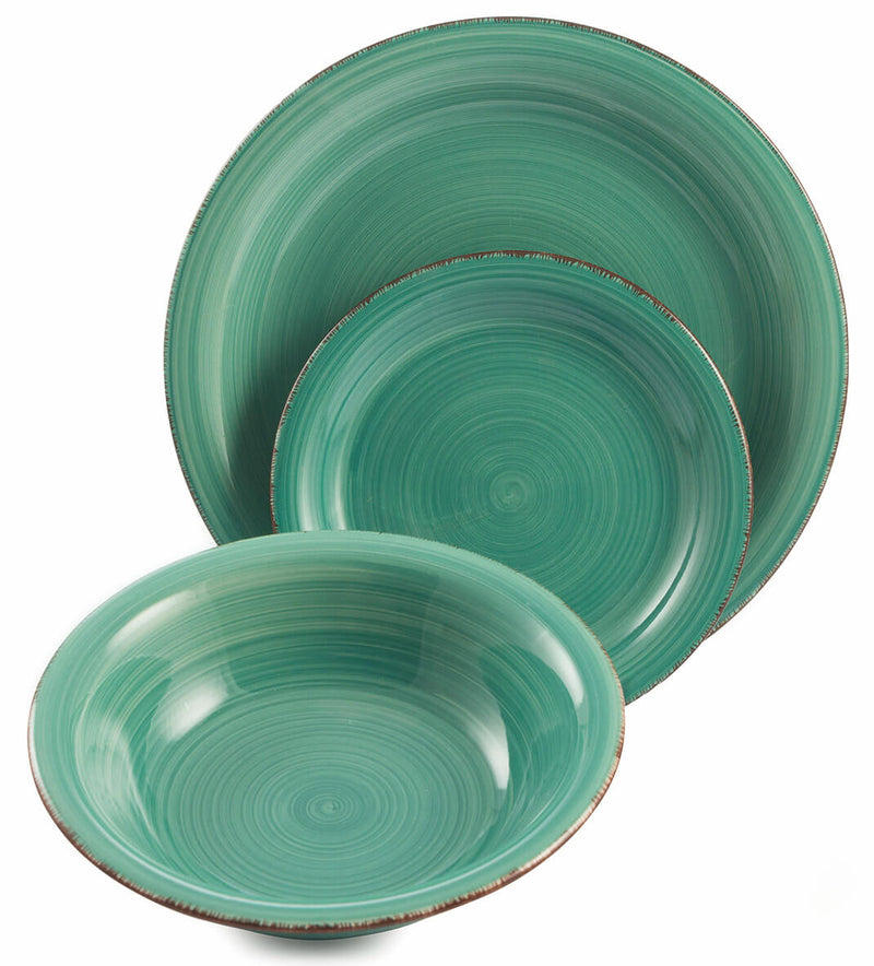 Servizio Piatti 18 Pezzi in Gres Villa d'Este Home Tivoli Baita Multicolor