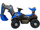 Escavatore Elettrico per Bambini 6V Kidfun Ruspa Force Blu e Nero