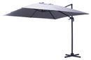 Ombrellone da Giardino Decentrato 4x4m in Alluminio Montana Grigio